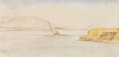 Barca sul Nilo da Edward Lear